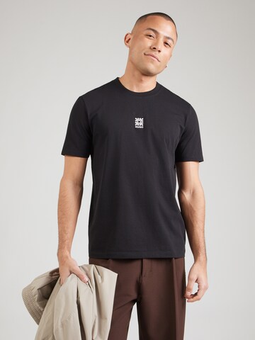 HUGO - Camiseta 'Darusi' en negro: frente