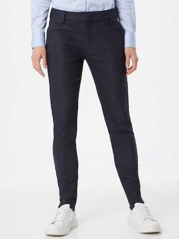 MOS MOSH Slim fit Trousers in Blue: front