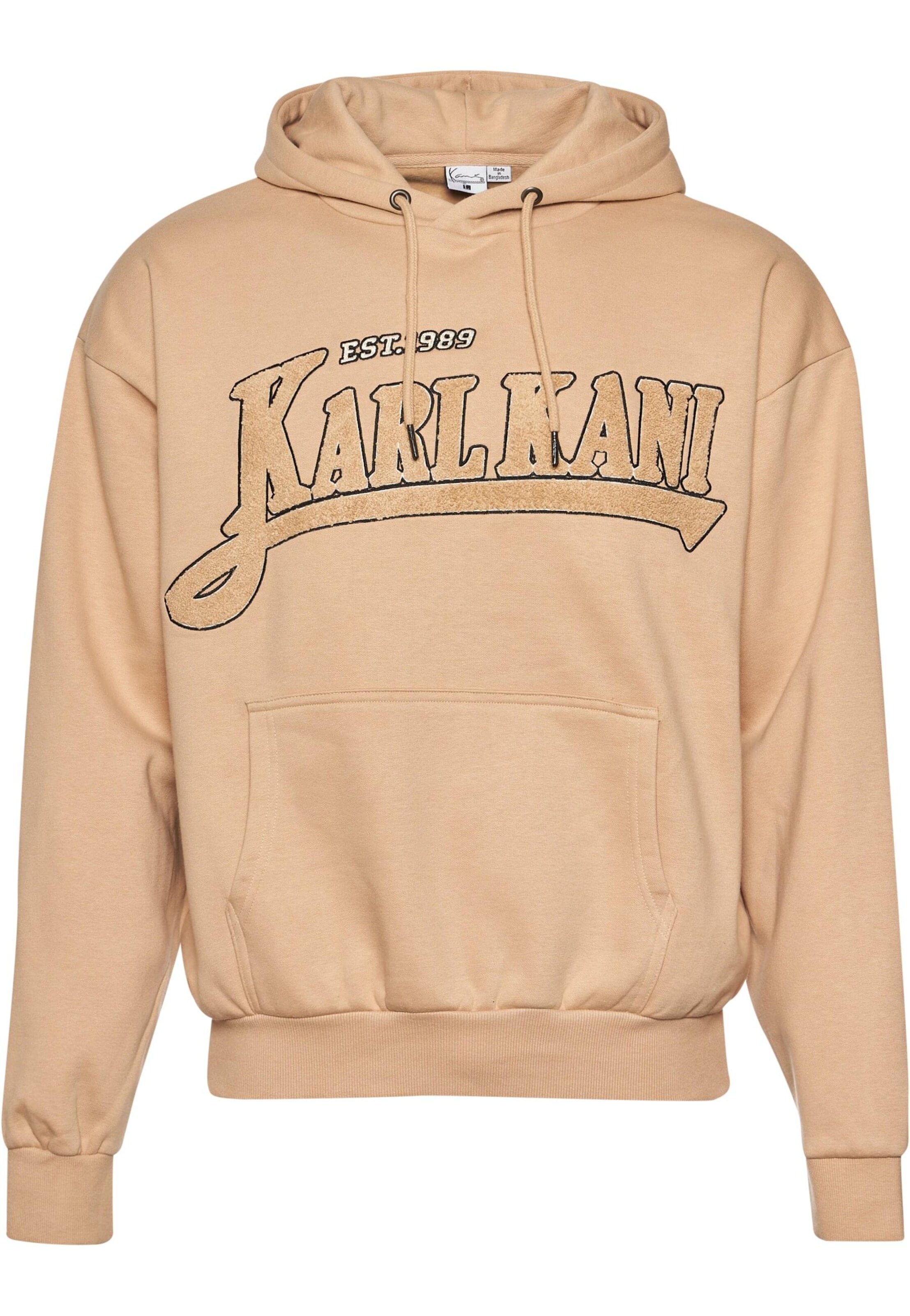 Felpa di Karl Kani in beige: frontale