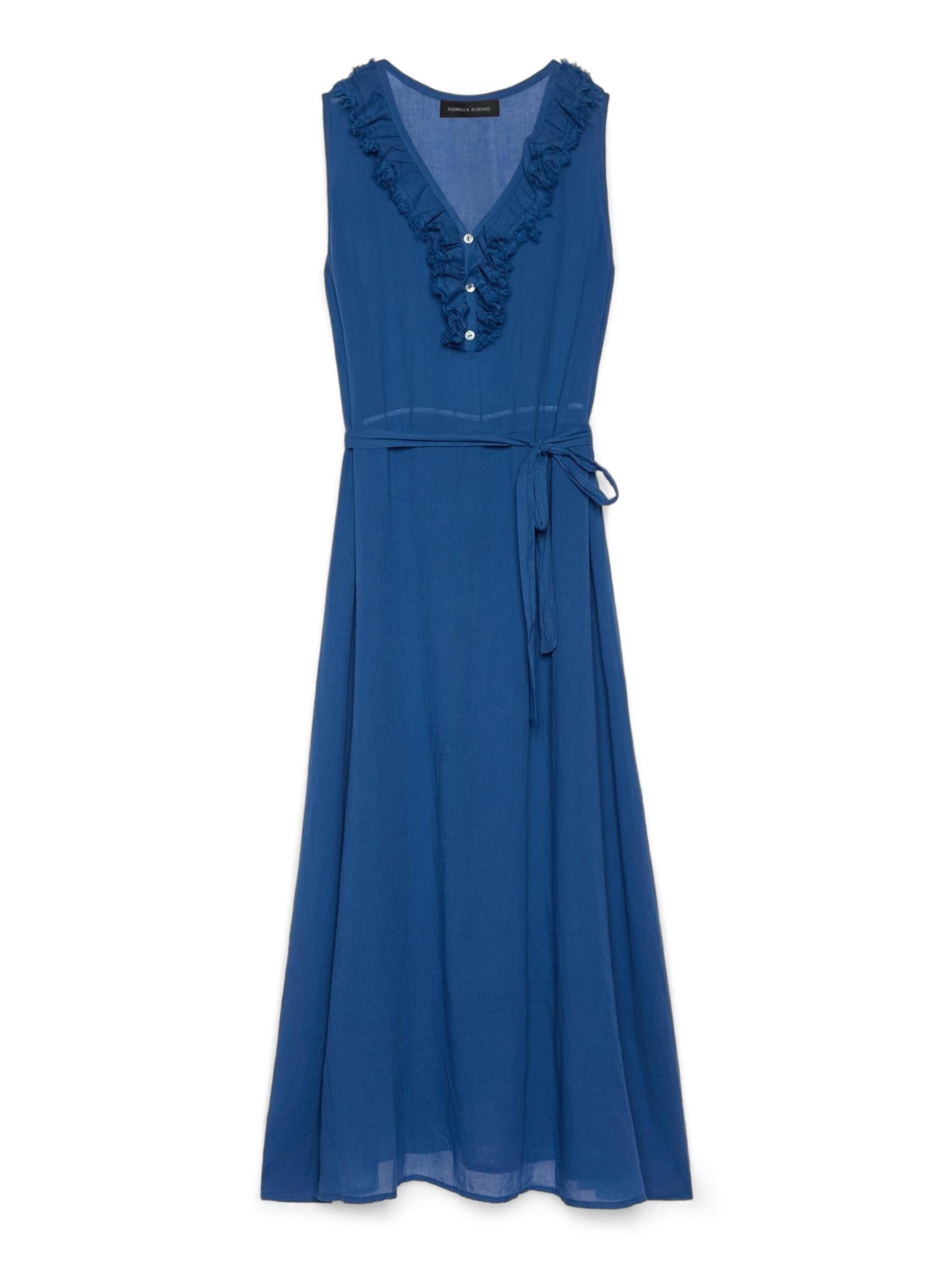 Fiorella Rubino Jurk in Blauw: voorkant