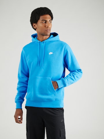 Nike Sportswear Sweatshirt 'CLUB' in Blauw: voorkant