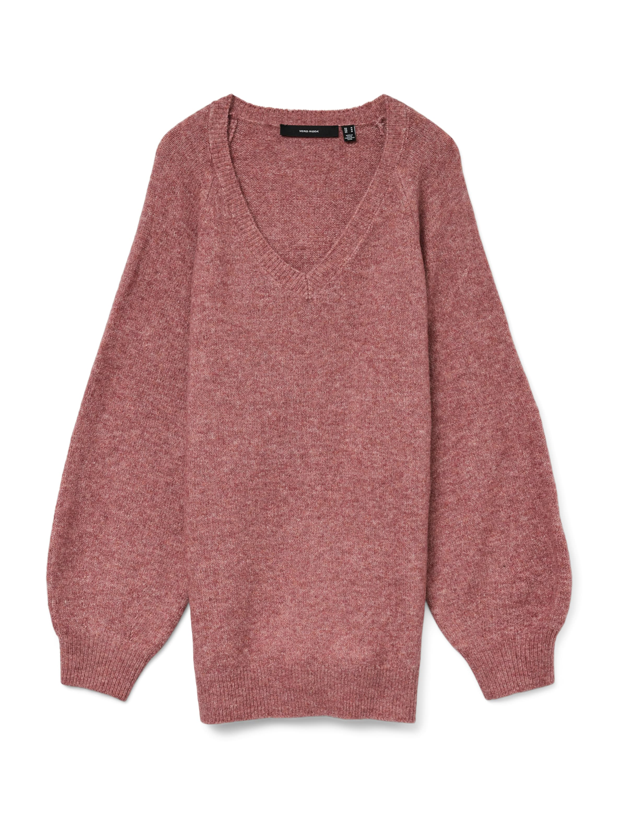 Pull-over 'VMLeaf' VERO MODA en rose : devant