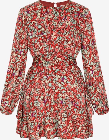 IZIA Obleka | rdeča barva: sprednja stran