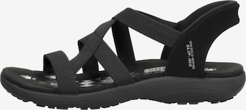 Sandales 'Slip-Ins: Reggae Slim' SKECHERS en noir : devant
