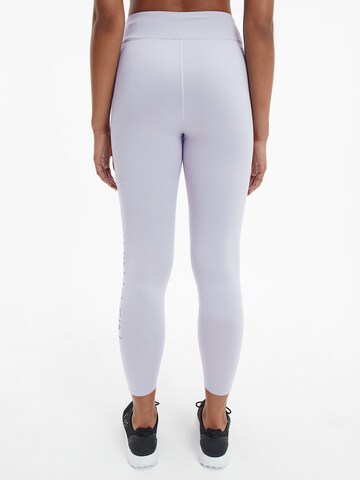 Calvin Klein Sport Skinny Sporthose in Lila