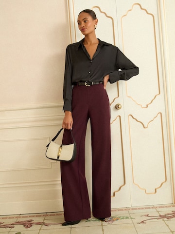 love & roses Štandardný strih Nohavice - Červená