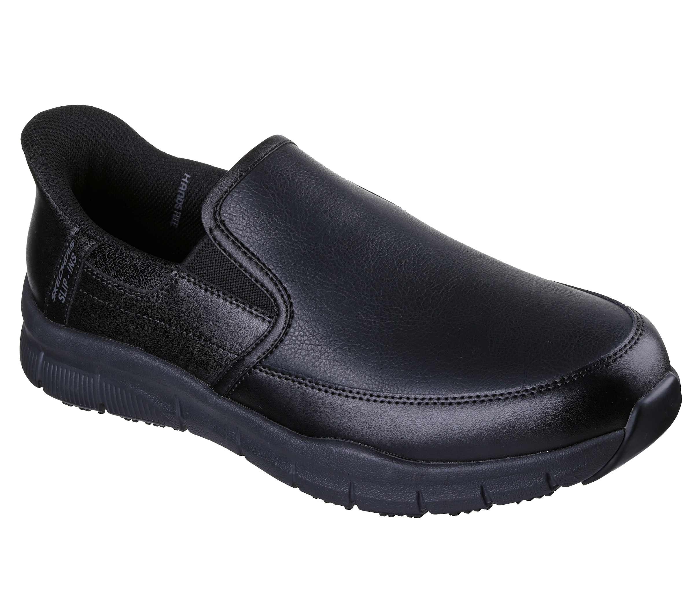 SKECHERS Slip-Ons in Black: front