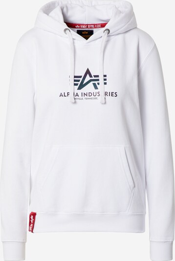 ALPHA INDUSTRIES Sudadera en rojo oscuro / negro / blanco, Vista del producto