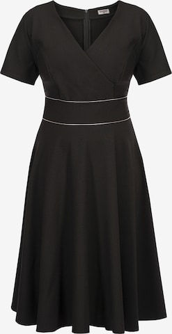 Robe de cocktail ' DONKA ' Karko en noir : devant