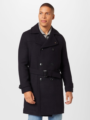 BURTON MENSWEAR LONDON Between-seasons coat in Blue: front