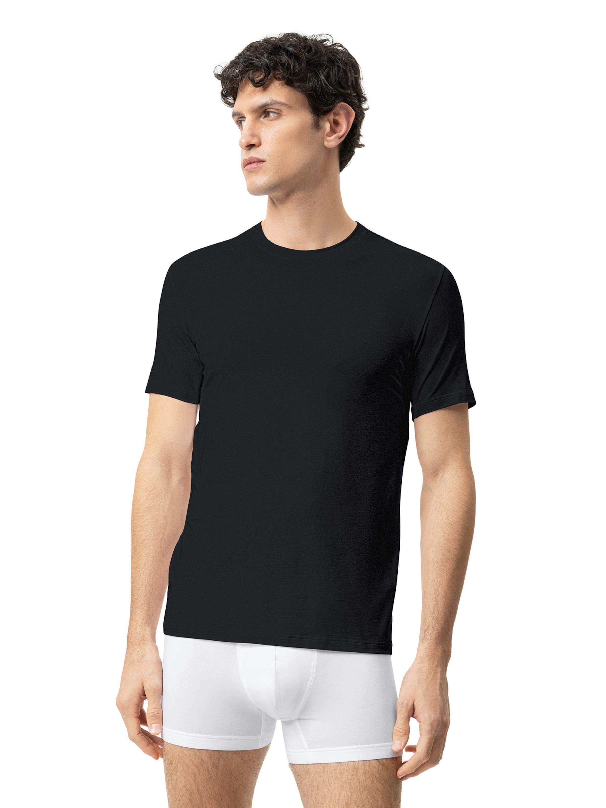 Mey Shirt 'Hybrid' in Zwart: voorkant