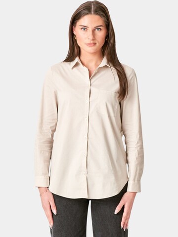 TEESHOPPEN Blouse 'Ida' in Beige: front