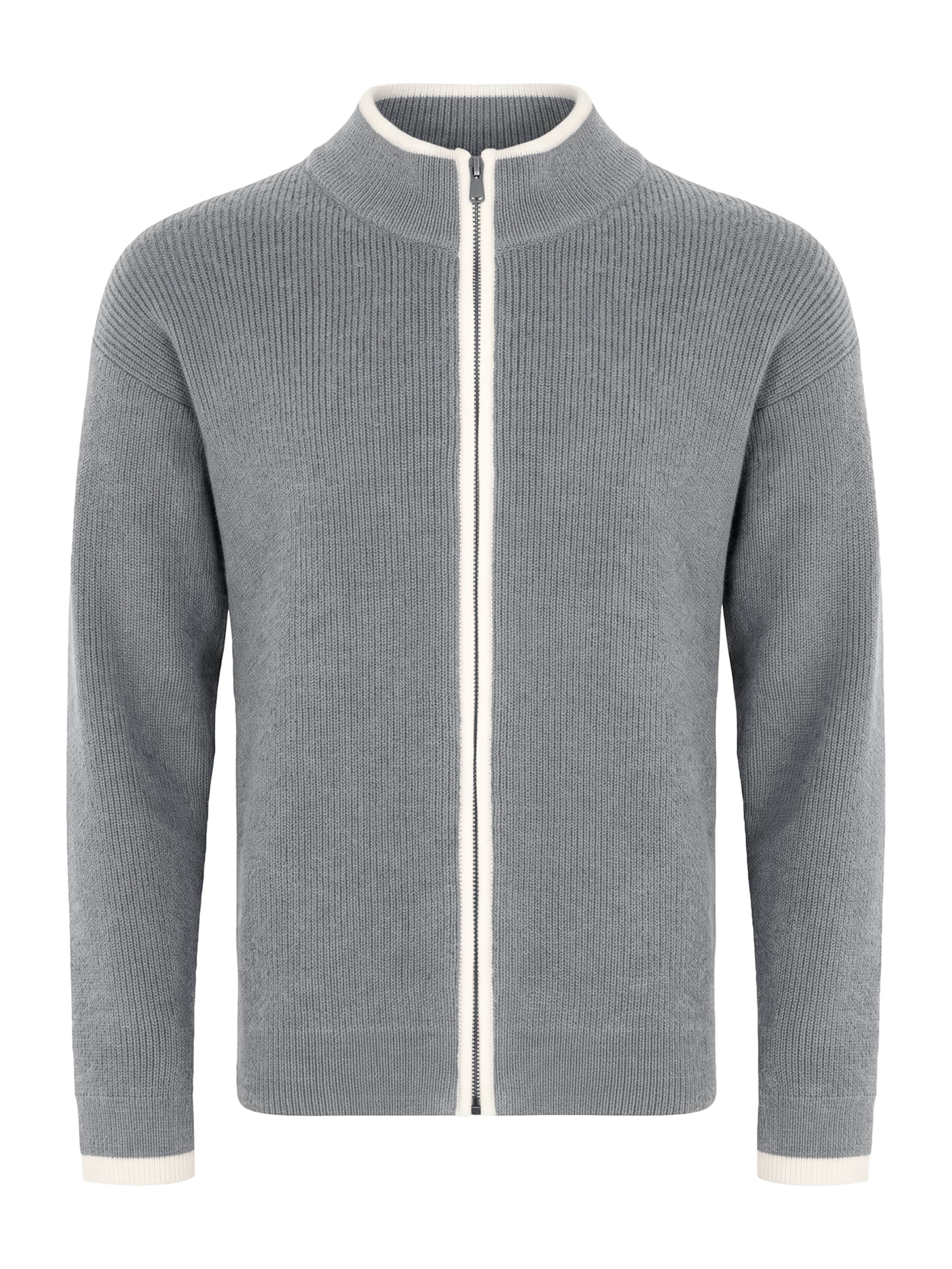Vantory Strickjacke in Grau: Vorderseite
