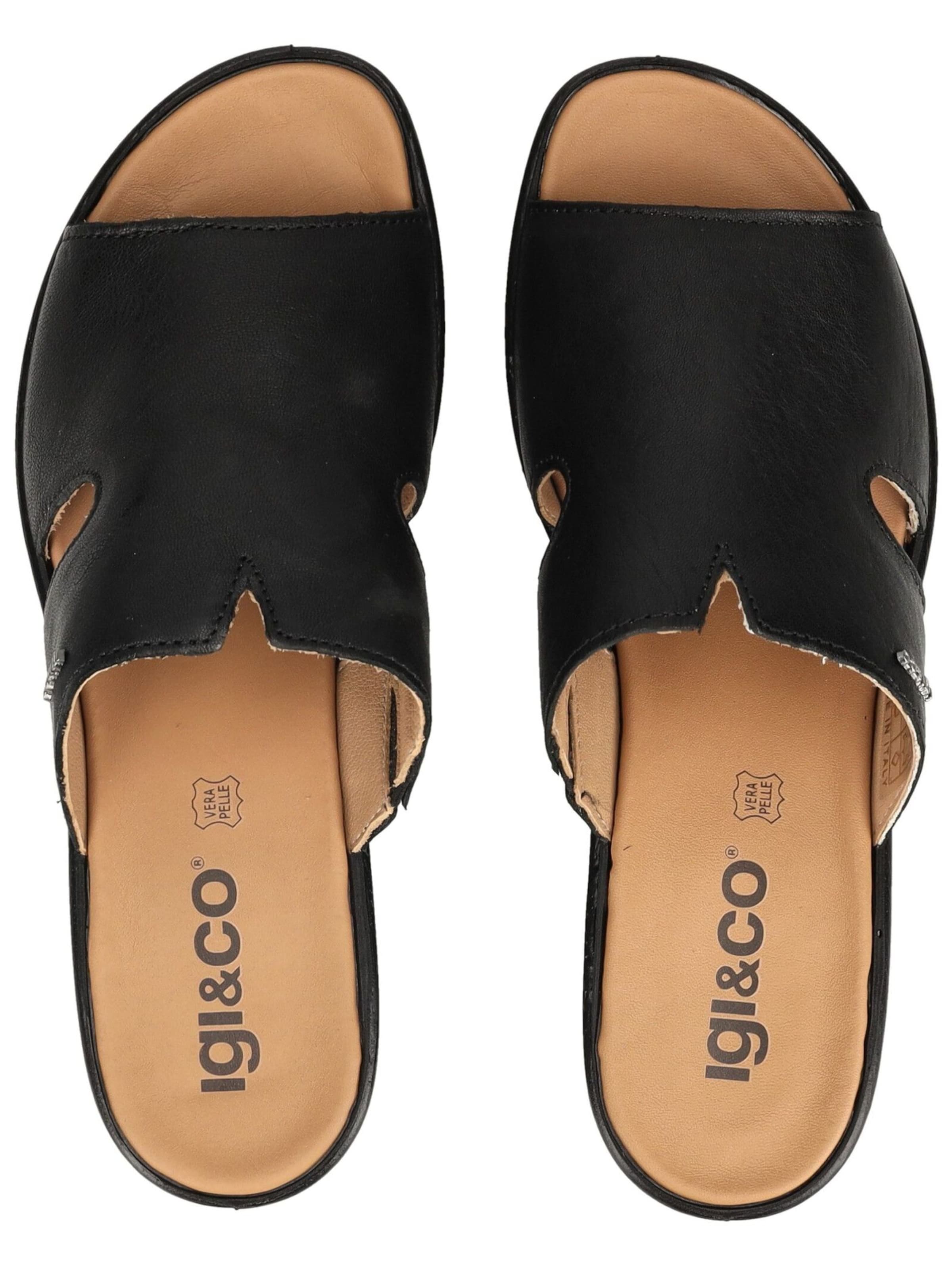 IGI&CO Pantolette in Schwarz