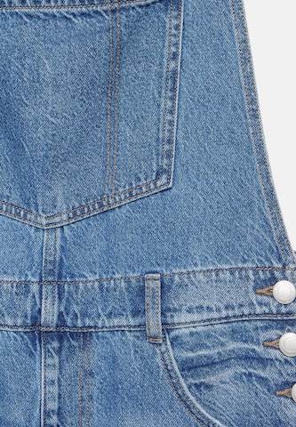 Pull&Bear Loosefit Overalljeans i blå