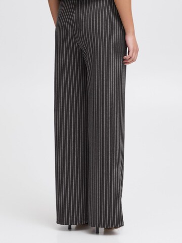 ICHI - Regular Calças chino ' IXKATE PINSTRIPED PA ' em cinzento