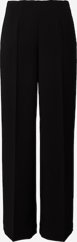 MSCH COPENHAGEN - Pierna ancha Pantalón de pinzas 'Barbine' en negro: frente