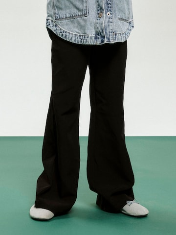 NAME IT Wide Leg Bukser i sort