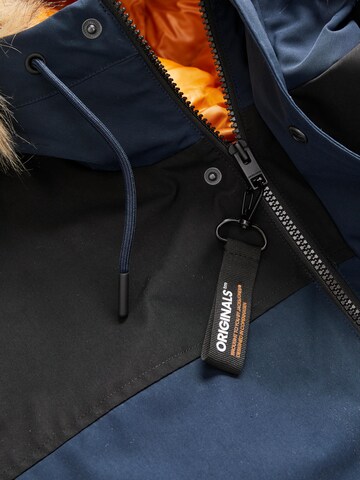 JACK & JONES Zimná parka 'Saker' - Modrá