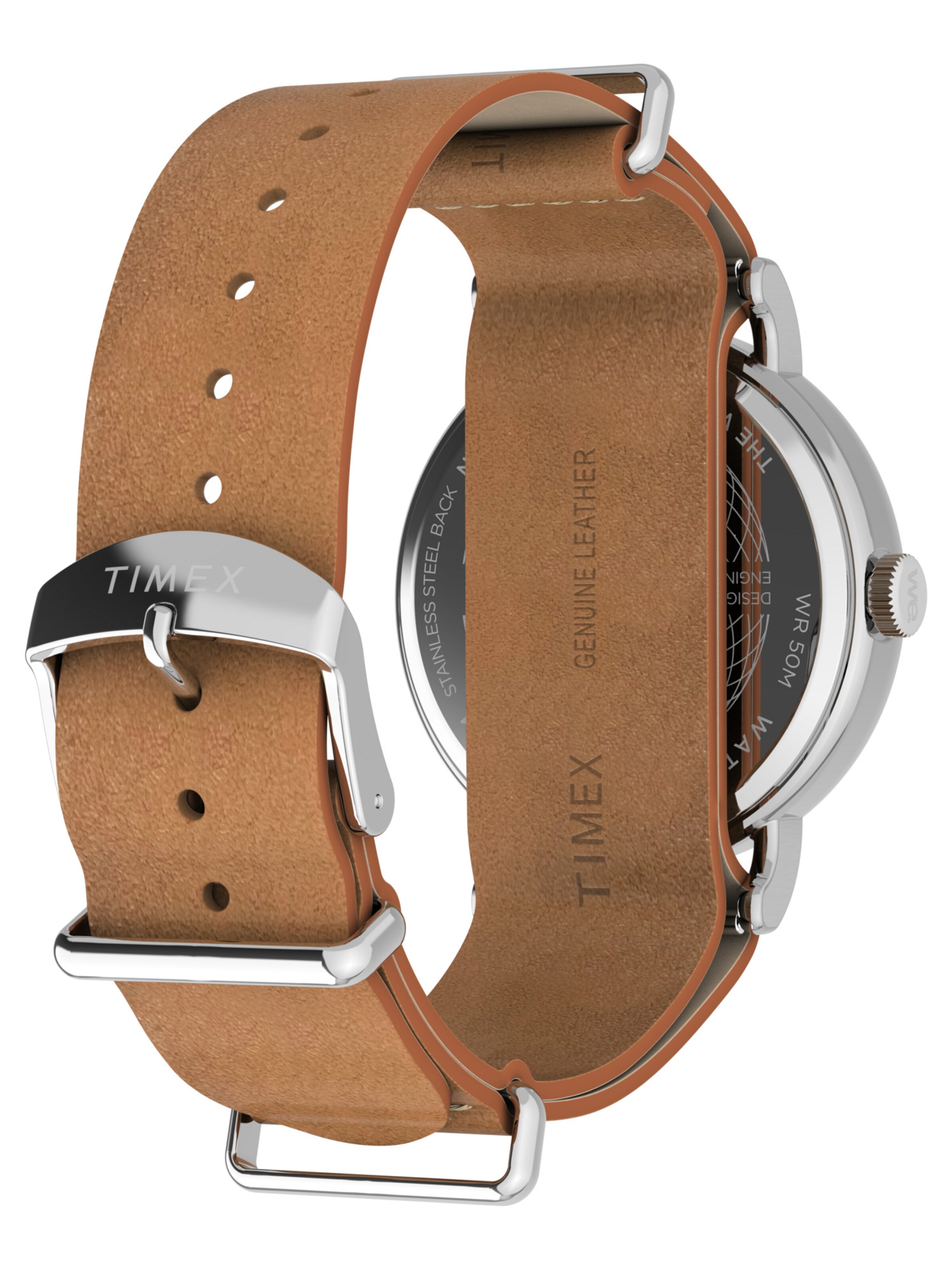 TIMEX Analog Uhr 'Weekender' in Braun