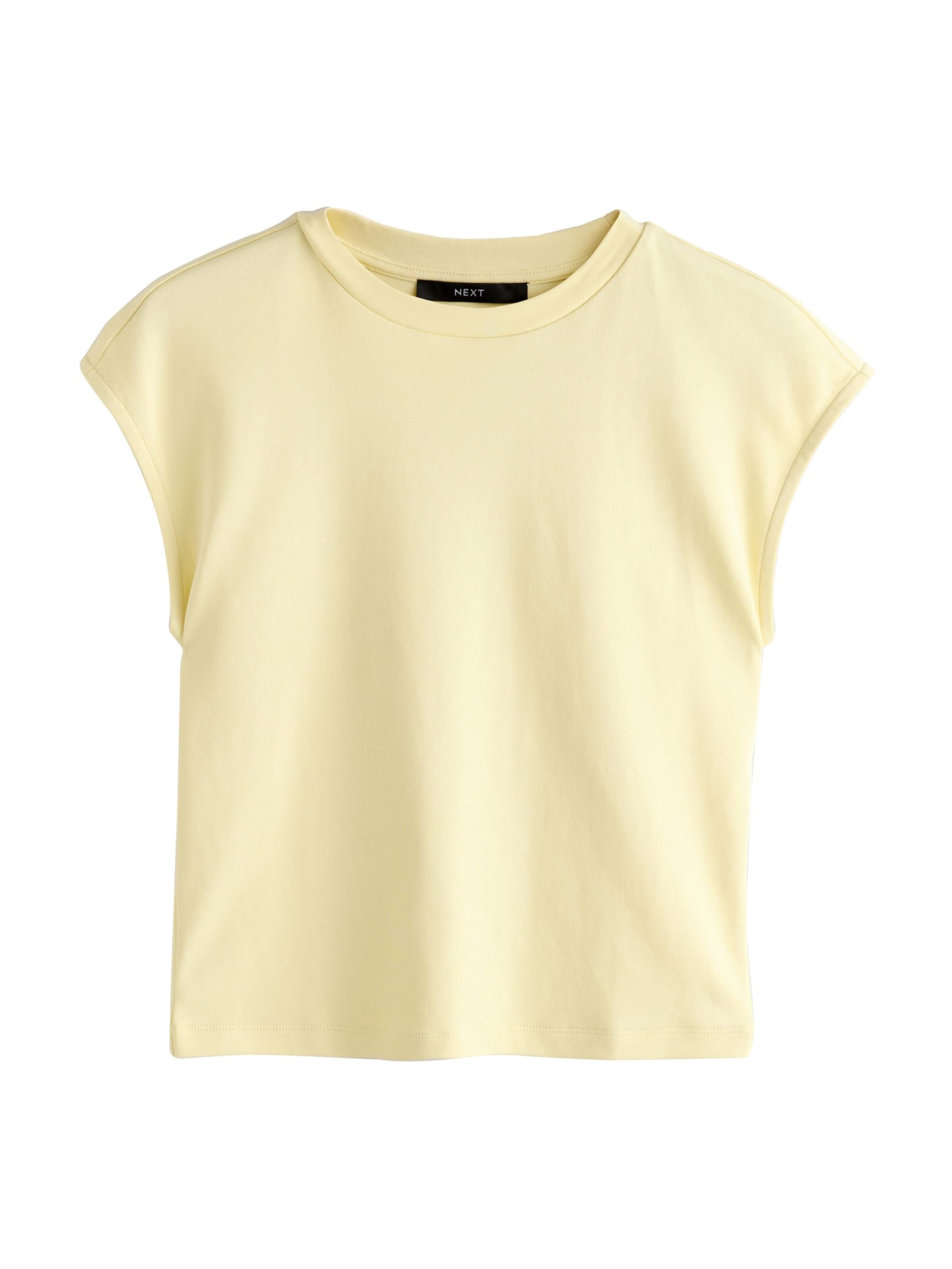 Marškinėliai iš Next, spalva – nebalintos drobės spalva / pastelinė geltona / kivių spalva, Prekių apžvalga