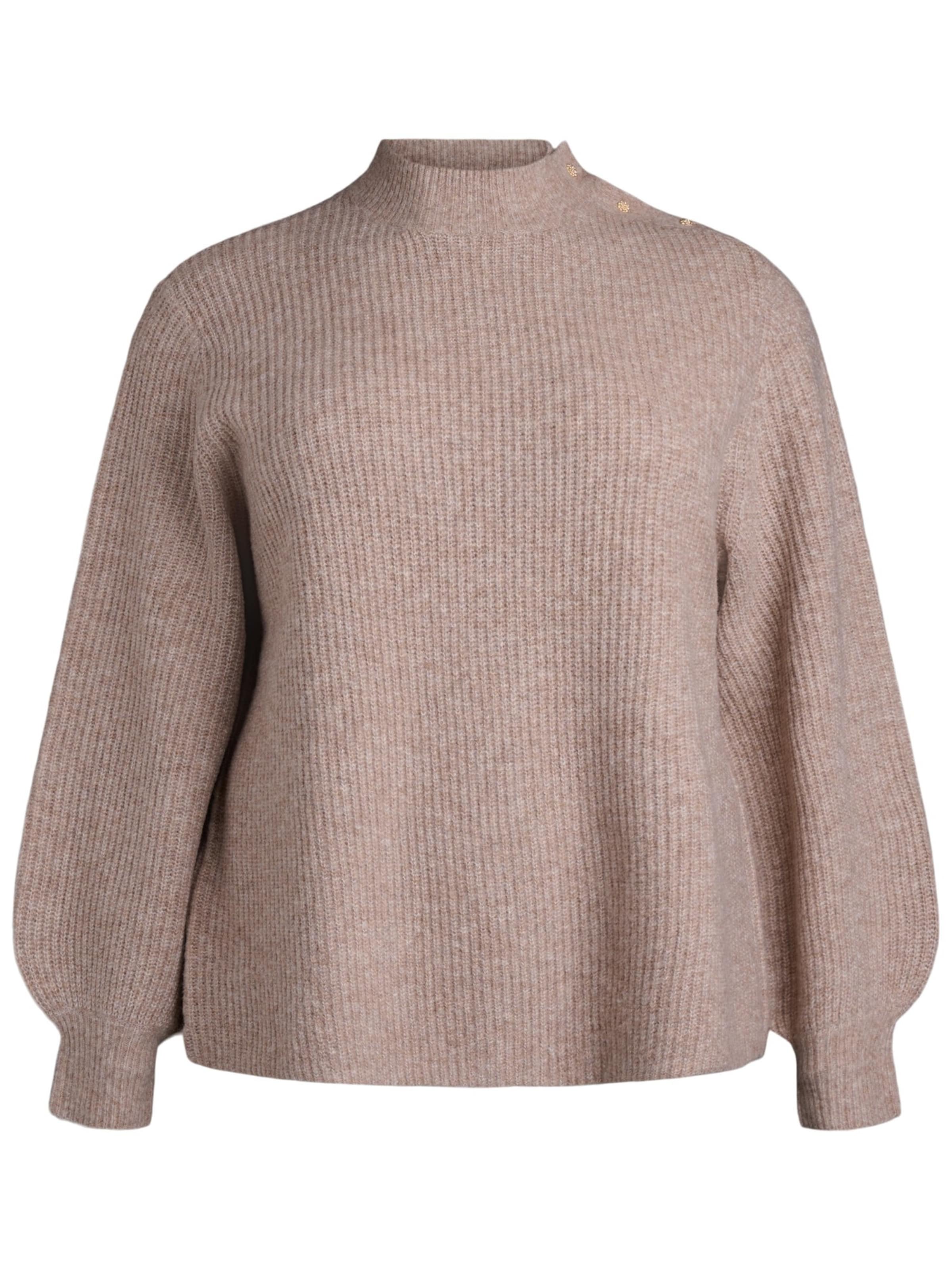 Zizzi Pullover 'CACOMFY' in Beige: Vorderseite