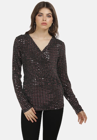 myMo at night Blouse in Zwart: voorkant