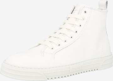 Copenhagen High-Top Sneakers in White: front