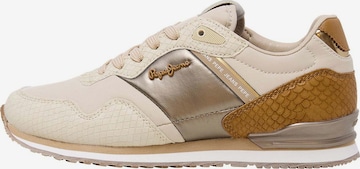 Baskets basses 'London' Pepe Jeans en beige : devant