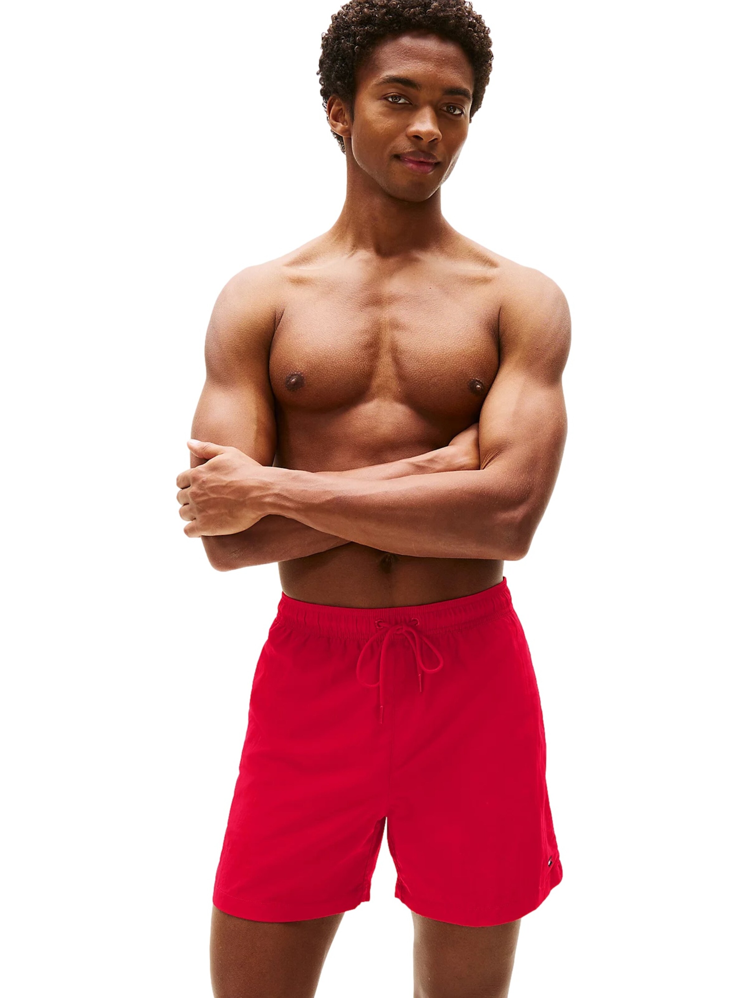 Tommy Hilfiger Underwear Badeshorts i rød: forside