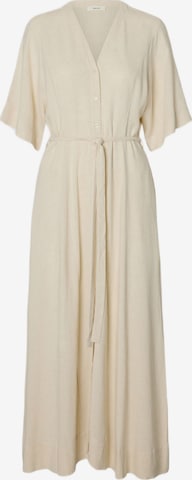 Robe SELECTED en beige : devant