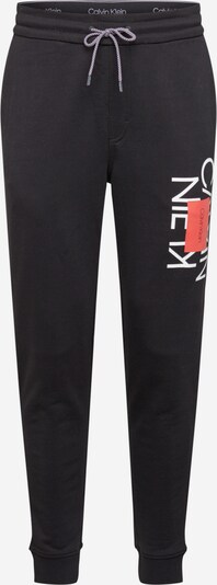 Calvin Klein Püksid punane / must / valge, Tootevaade