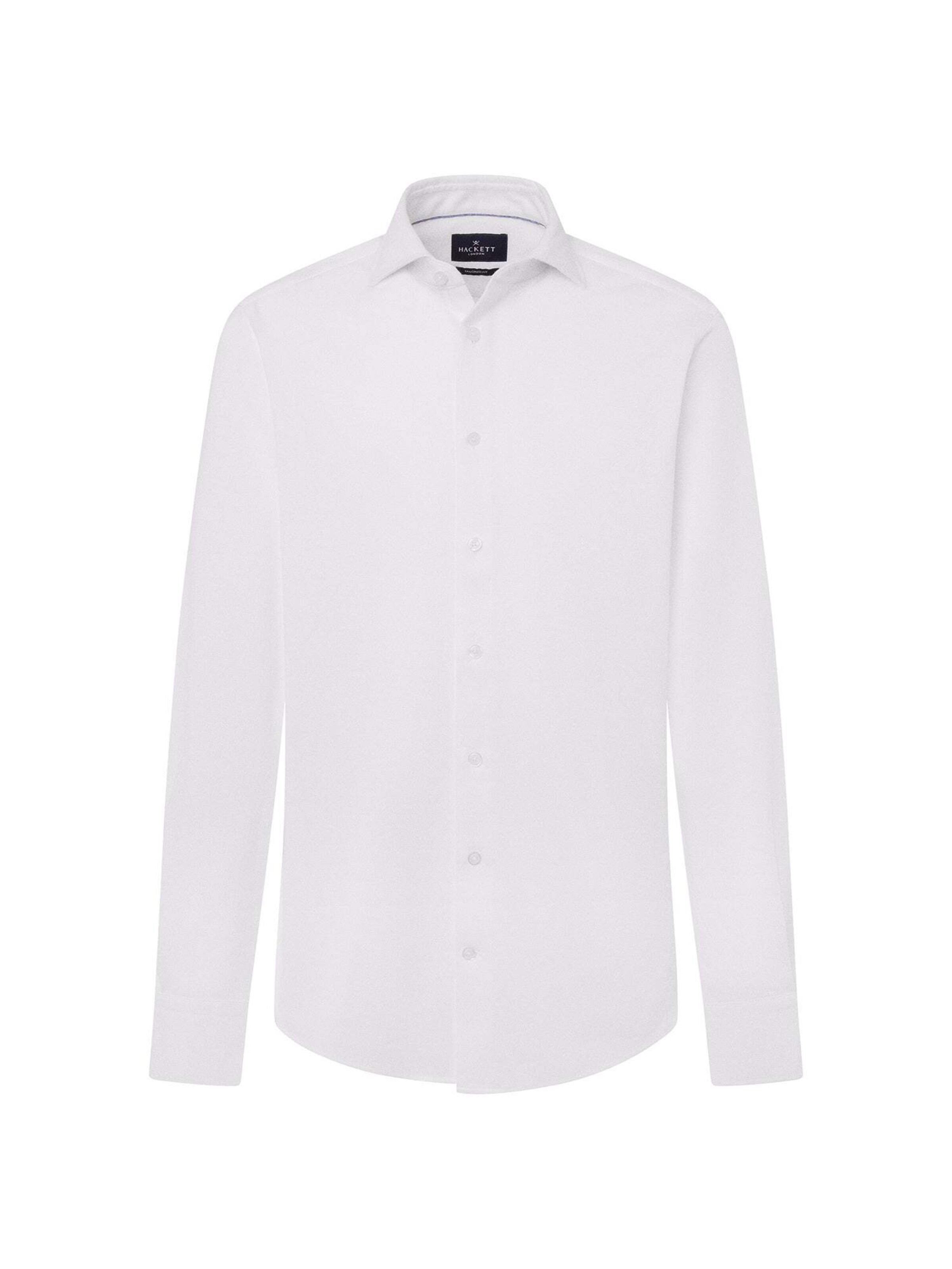 Coupe slim Chemise business Hackett London en blanc : devant