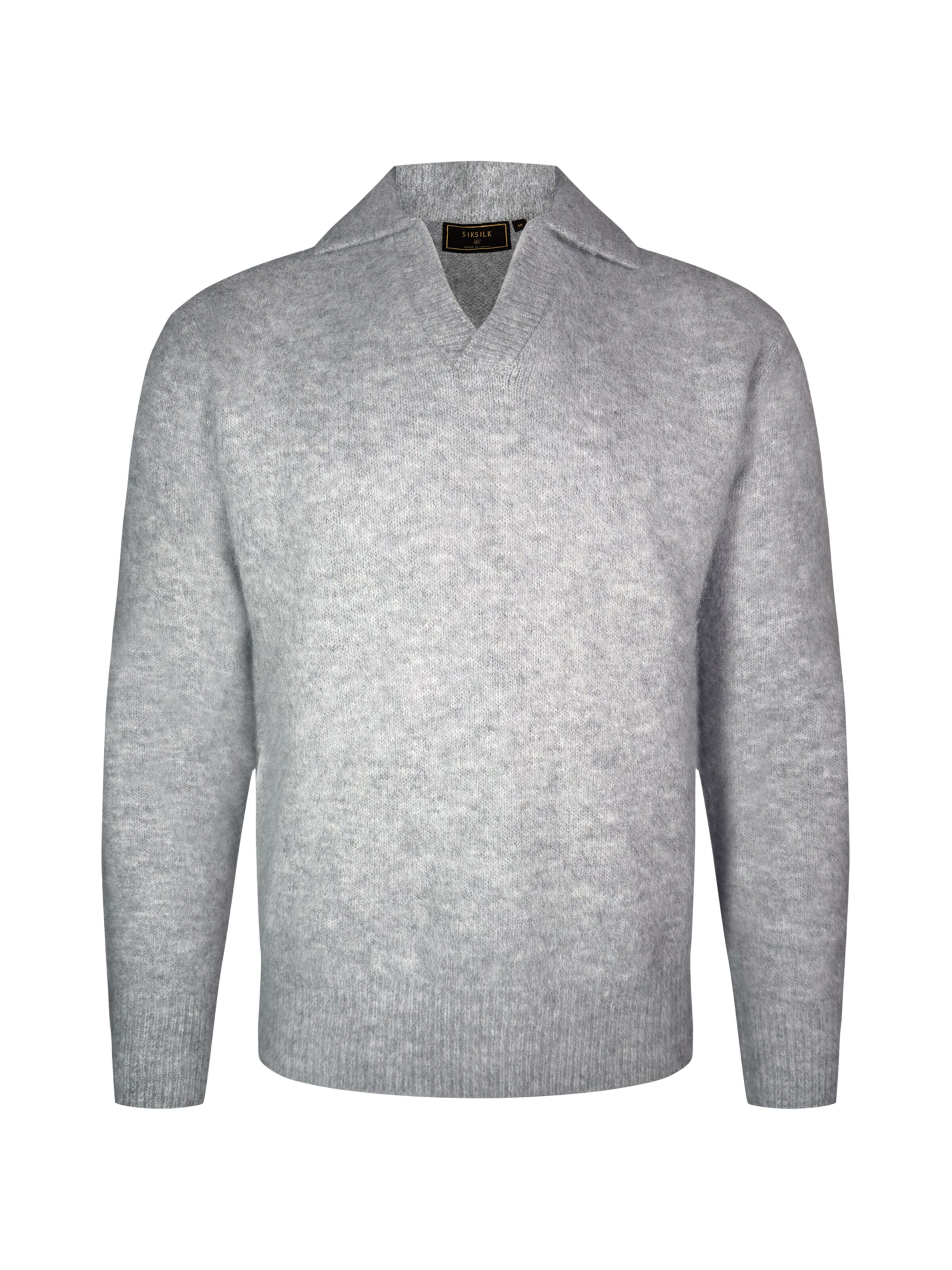 SikSilk Pullover in Grau: Vorderseite
