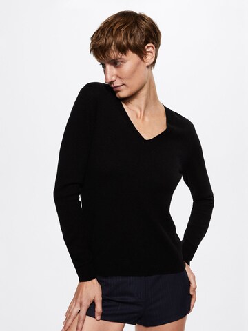 MANGO Sweater 'Serranov' in Black: front
