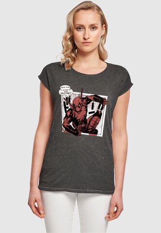 ABSOLUTE CULT T-Shirt 'Deadpool - Tacos Breaktime' in Grau: Vorderseite