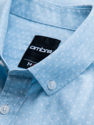 Ombre - Ajuste regular Camisa en azul