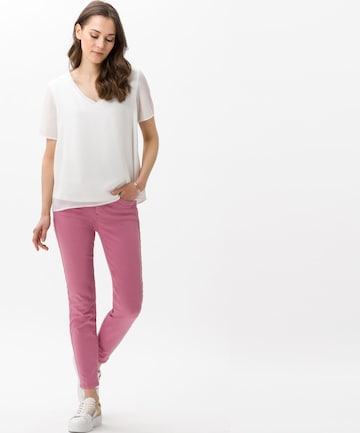 BRAX Skinny Jeans 'Style Ana S' in Roze: voorkant