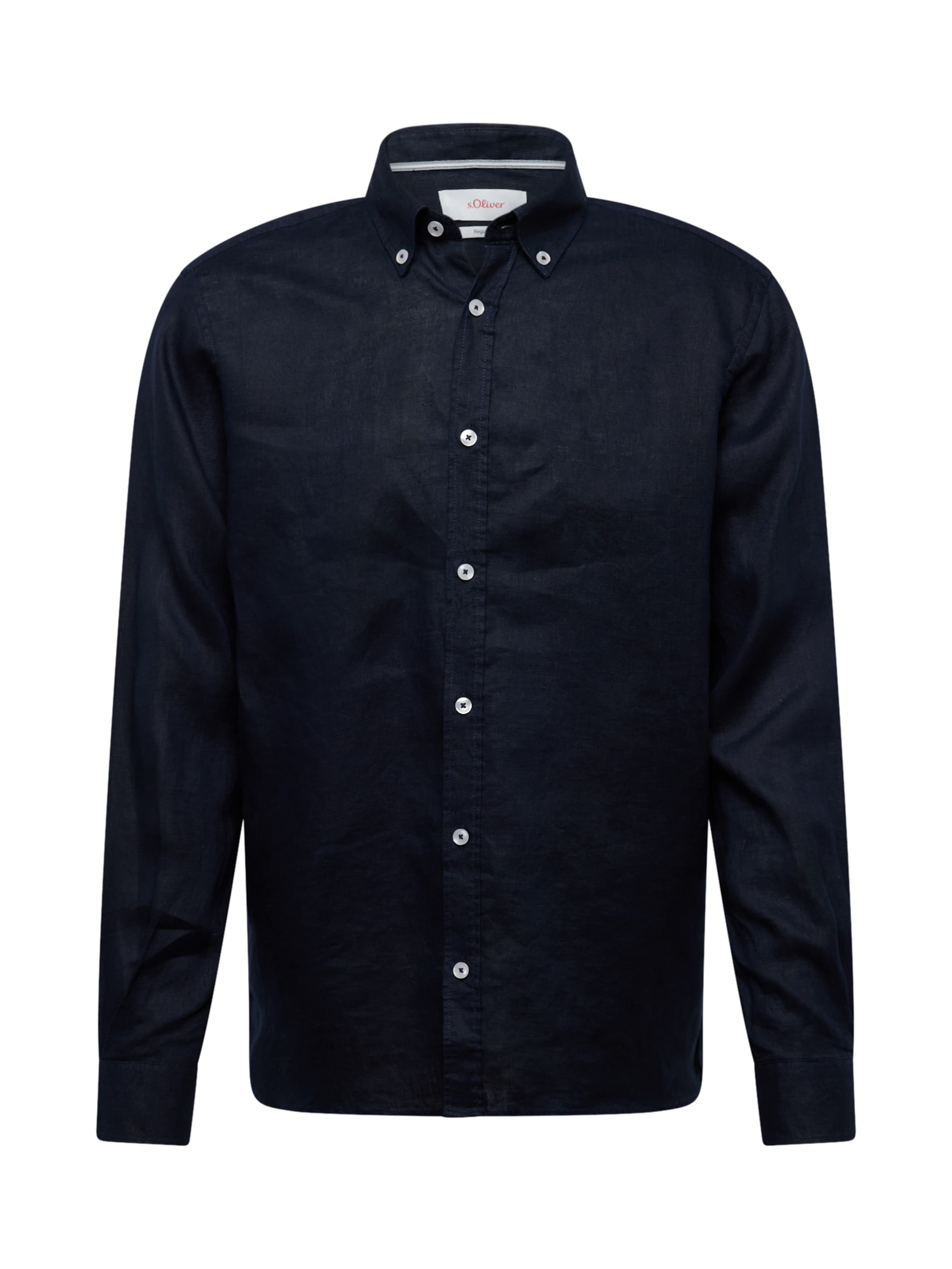 s.Oliver Overhemd in Blauw: voorkant