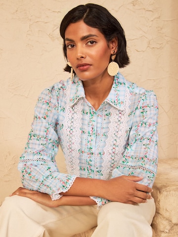 love & roses Bluse i blå