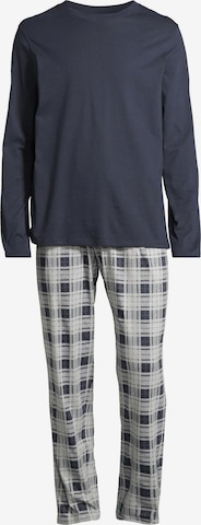 SCHIESSER Pyjama lang 'Night & Home' in Grau: Vorderseite