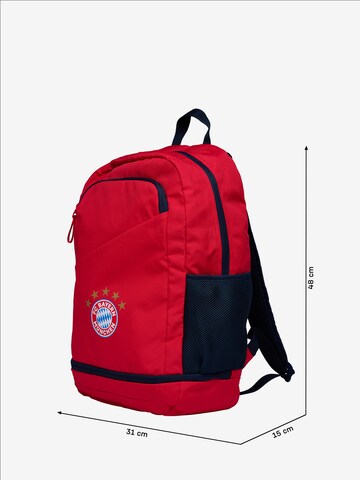 FC BAYERN MÜNCHEN Sports Backpack 'FC Bayern München' in Red