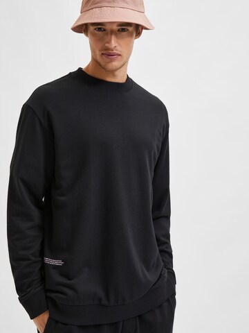 SELECTED HOMME Sweatshirt in Zwart