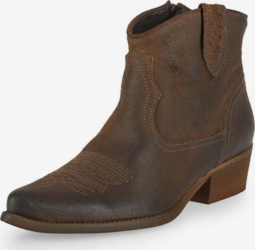 Bottines FELMINI en marron : devant