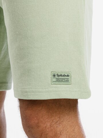 SPITZBUB Regular Pants 'Gunnar' in Green