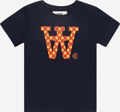 Tricou 'Ola' WOOD WOOD pe bleumarin / galben / roșu, Vizualizare produs