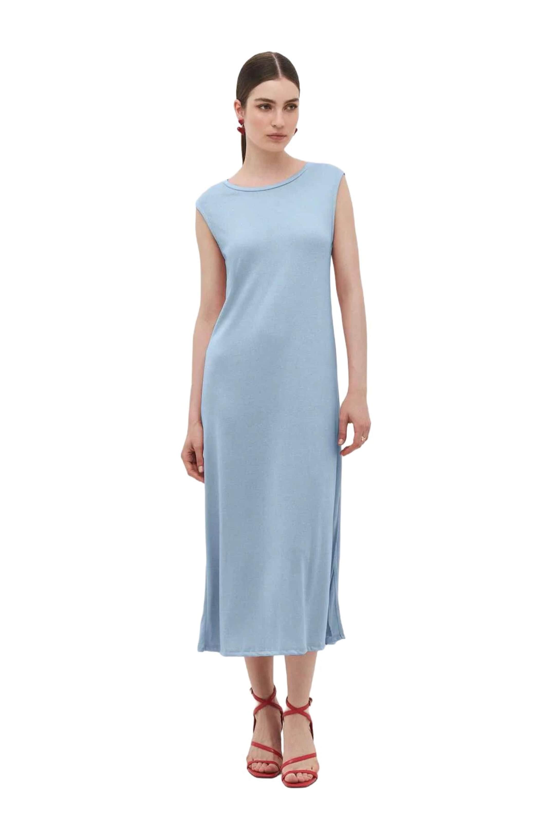 No Matter What Dress in Blue: front