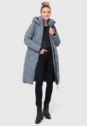 NAVAHOO Zimný kabát 'Sahnekatzii XIV' - Modrá