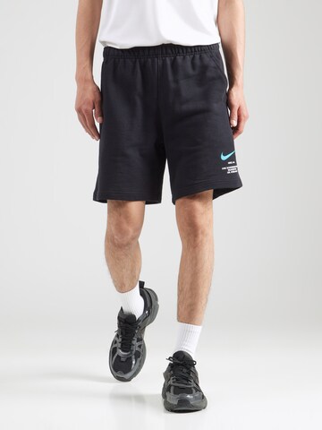 Nike Sportswearregular Hlače - crna boja: prednji dio