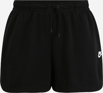 Regular Pantaloni de la Nike Sportswear pe negru: față